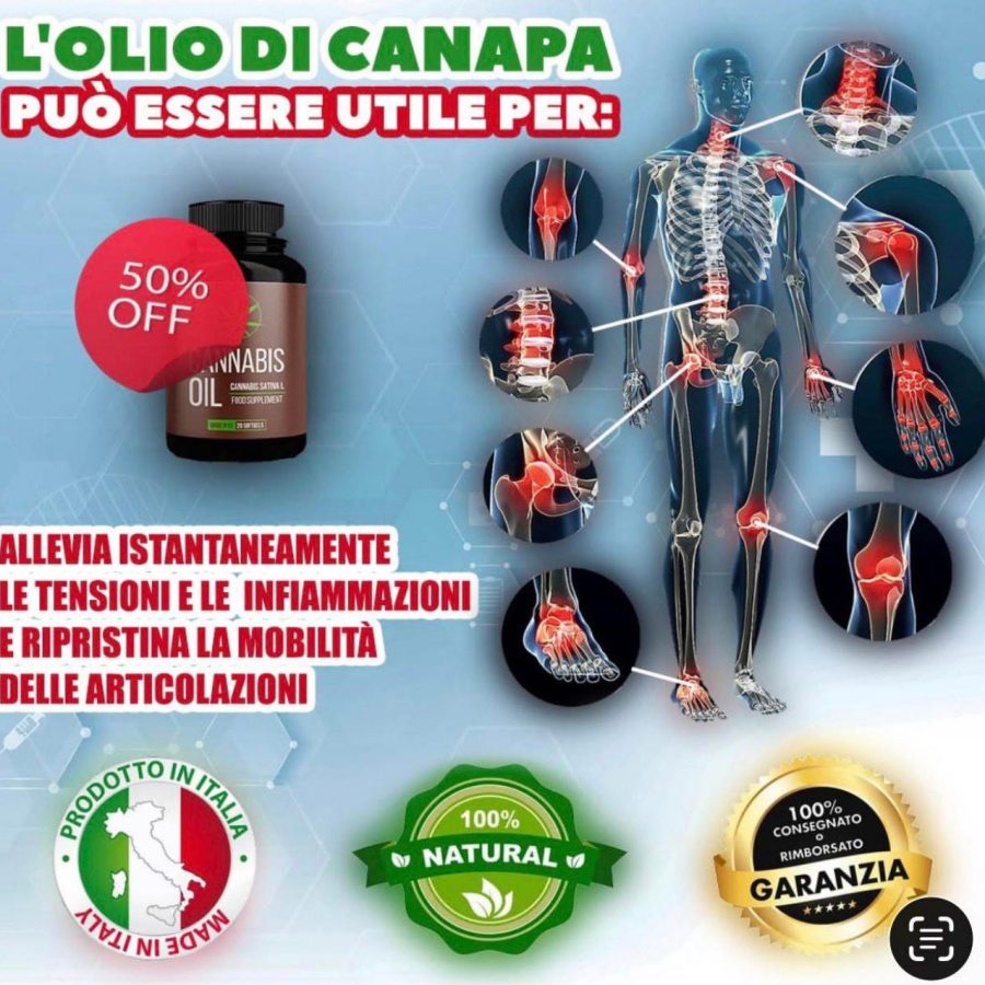 Trattamento con olio naturale di canapa